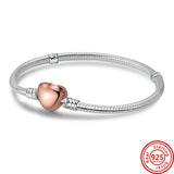 Heart Snake Chain Charms Bracelet for Women Jewelry