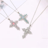 Bohemian Cut Out Diamond Necklace Collar Chain