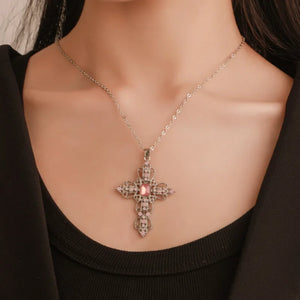 Bohemian Cut Out Diamond Necklace Collar Chain