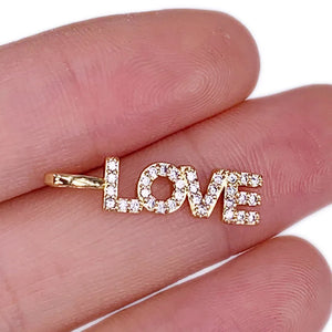 Classic Love Name Necklace Pendant High Jewelry Micro Inset Zircon