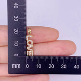 Classic Love Name Necklace Pendant High Jewelry Micro Inset Zircon