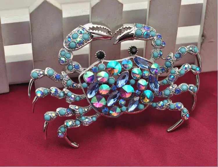 Crystal Spider Animal Large Brooche Pins Insects Brooches