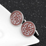 Men's Pentagram Cufflinks Business Wedding Sleeve Studs