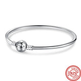 Classic Moments Heart Butterfly Snake Chain Bracelet for Women
