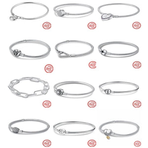 Classic Moments Heart Butterfly Snake Chain Bracelet for Women