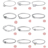 Classic Moments Heart Butterfly Snake Chain Bracelet for Women