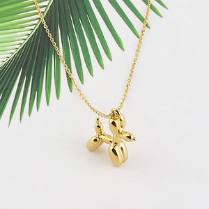 Stainless Steel Puppy Pendant Necklace Love Jewelry