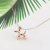 Stainless Steel Puppy Pendant Necklace Love Jewelry