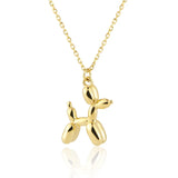 Stainless Steel Puppy Pendant Necklace Love Jewelry