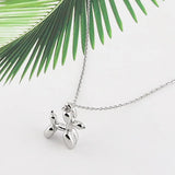 Stainless Steel Puppy Pendant Necklace Love Jewelry