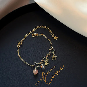 Classic Starry Sky Moon Pendant Bracelet for Woman