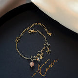 Classic Starry Sky Moon Pendant Bracelet for Woman
