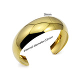 18k Gold Plated Classic Round Bangle Jewelry