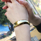 18k Gold Plated Classic Round Bangle Jewelry