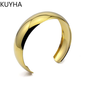 18k Gold Plated Classic Round Bangle Jewelry