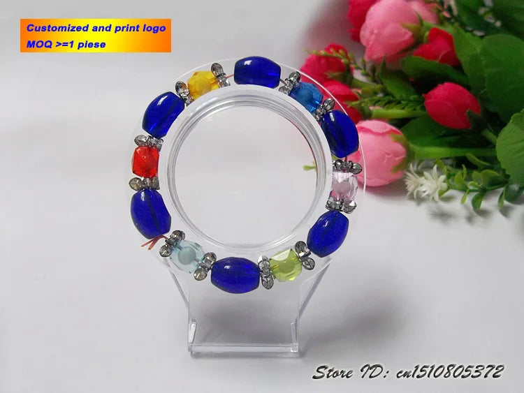 Clear Acrylic Bracelet Holder Ankle Showing Stand Jewelry Display Rack