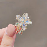 Crystal-Like Flower Hairpin Hair Clip Girl Top Clip Hair Accessories
