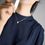 Coffee Beans Pendant Thin Chain Choker Mini Bean Charms Link Chain Jewelry