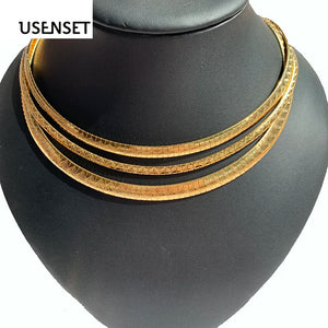 Stainless Steel Chokers Collar Necklace Women Jewelry