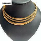 Stainless Steel Chokers Collar Necklace Women Jewelry