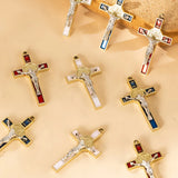 Cross Pendant Crystal Necklace Christian Jewelry Crucifix 3Pcs/Lot