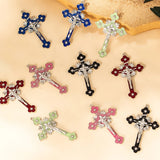 Cross Pendant Crystal Necklace Christian Jewelry Crucifix 3Pcs/Lot