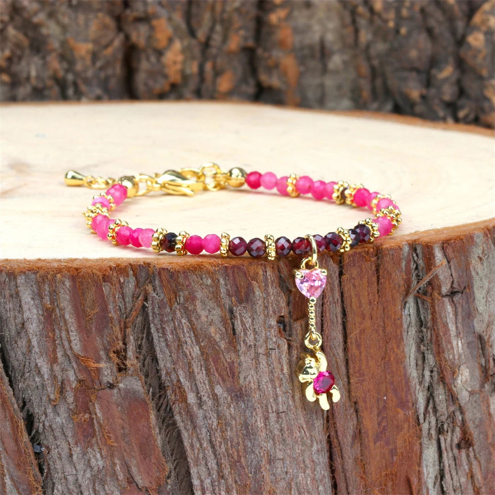 Zircon Bear Bracelet Lucky Jewelry for Women