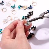 Acrylic Butterfly Charm Jewelry Making DIY Earrings Necklaces Multicolor
