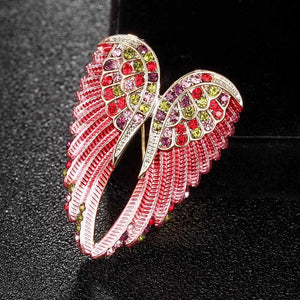 Colorful Angel Wings Brooch Christmas Hijab Accessories Women's Pin Brooch