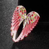 Colorful Angel Wings Brooch Christmas Hijab Accessories Women's Pin Brooch