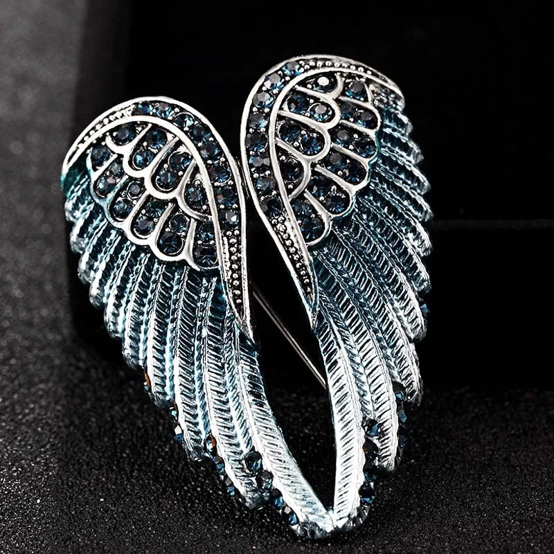 Colorful Angel Wings Brooch Christmas Hijab Accessories Women's Pin Brooch