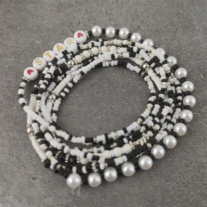 Colorful Beads Pearl Star Multilayer Bracelets Set for Women