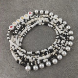 Colorful Beads Pearl Star Multilayer Bracelets Set for Women