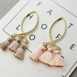 Silk Thread Tassel Charms for DIY Earrings, Colorful Pendant