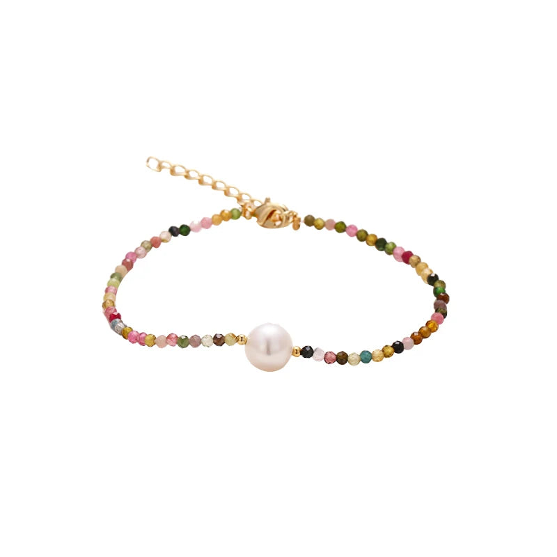 Crystal Beads Bracelet Boho Arm Accessories Rainbow Friendship