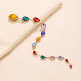 Colorful Drop Crystal Tassel Hair Comb for Women