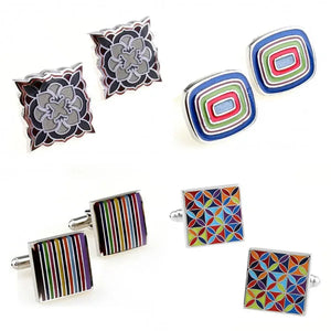 Colorful Epoxy Cufflink Cuff Link