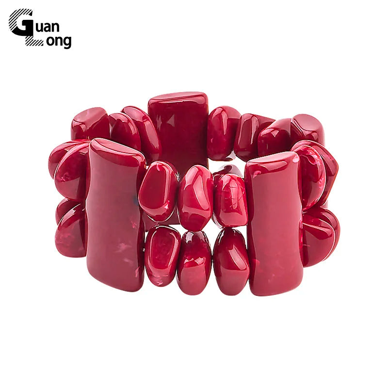 Colorful Stretch Wide Bracelets for Women