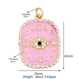Evil Eye Hand Charm Pendant Necklace