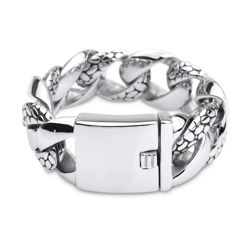 Snake Skin Bracelet Biker 316 Stainless Steel Hot Polishing Jewelry