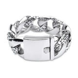 Snake Skin Bracelet Biker 316 Stainless Steel Hot Polishing Jewelry