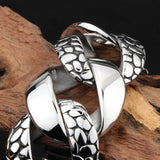 Snake Skin Bracelet Biker 316 Stainless Steel Hot Polishing Jewelry