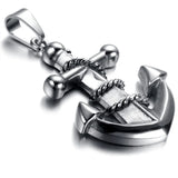Men's Stainless Steel Anchor Charm Pendant