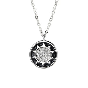 Ring Pendant Necklace Silver Long Chain Pendant Jewelry Men/Women