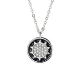 Ring Pendant Necklace Silver Long Chain Pendant Jewelry Men/Women