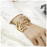 Coral Shape Chunky Bracelet Cuff Bangle Jewelry for Girls