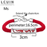Silver Dragon And Phoenix Couple Bracelets Women Bangle Jewelry