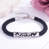 Silver Dragon And Phoenix Couple Bracelets Women Bangle Jewelry