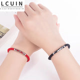 Silver Dragon And Phoenix Couple Bracelets Women Bangle Jewelry