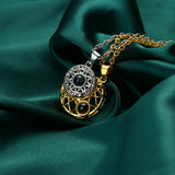 Sun Moon Heart Magnetic Couple Necklace